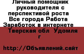 Личный помощник руководителя с перспективой роста - Все города Работа » Заработок в интернете   . Тверская обл.,Удомля г.